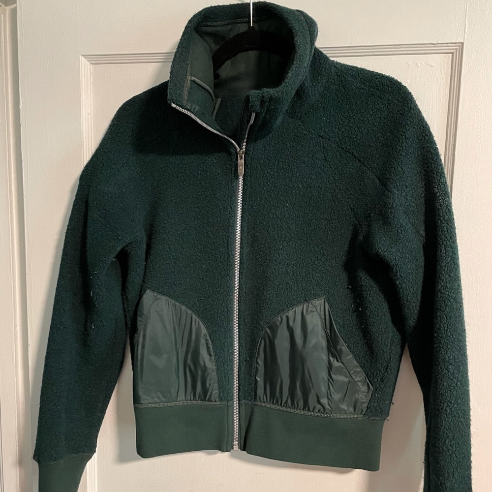 Forrest green  lululemon jacket. Limited edition